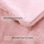 Luxury Faux Rabbit Fur Throw Blanket - Image 3