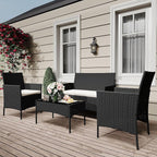 GarveeLife 4-Piece Patio Furniture Set, Rattan Outdoor Furniture - Image 7