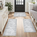 Kitchen Rugs Sets of 3, 2x3 2x4 2x5 Rug Runner, Dining Room, Soft Runner Rug - Image 4