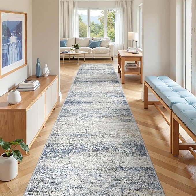 3x18 Runner Rug Non Slip, Washable Hallway Runner Rug, Living Room, Dining Room - Image 4