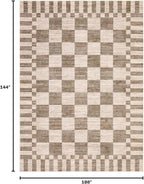 GarveeHome 9x12 Area Rugs for Living Room Washable Checkered Rug Bedroom | - Image 2