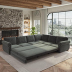 118" L-Shaped Sleeper Couch Bed by Unknown