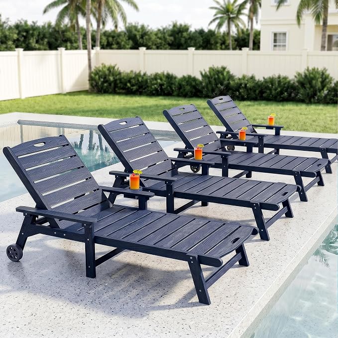 Outdoor Lounge Chair Set of 4 - Image 9
