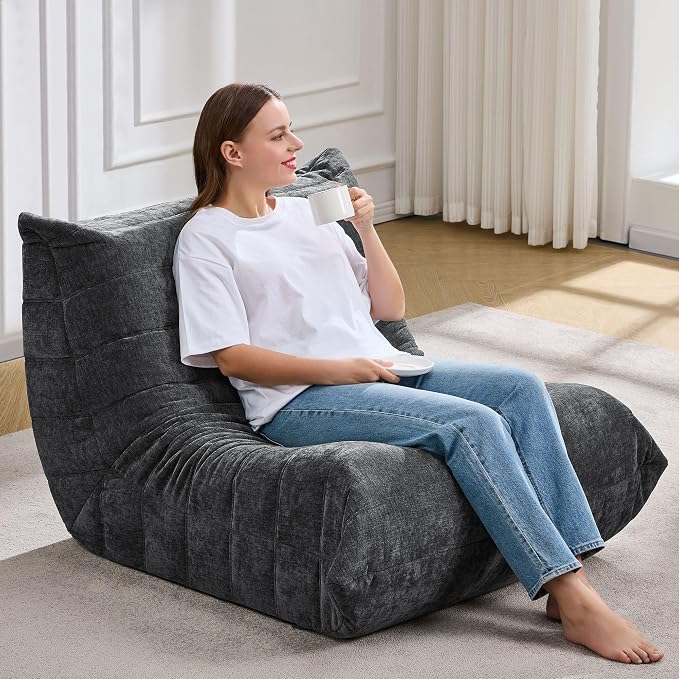 Bean Bag Chairs for Adults Giant Bean Bag Chair Memory Foam BeanBag Chair Bean - Image 3