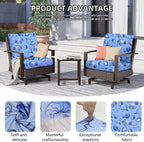 8Pcs Outdoor Cushion Covers, Elastic Patio Cushion Covers | Washable, - Image 3