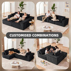 108” Modular Sectional Sofa, Cloud Sectional Couch - Image 5
