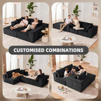 108” Modular Sectional Sofa, Cloud Sectional Couch - Image 4