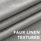 H.VERSAILTEX Blackout Curtains Linen Curtains 120 inches Long 100% Black Out - Image 4