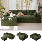 MAXYOYO 104" L Shaped Modular Sectional Sofa by MAXYOYO