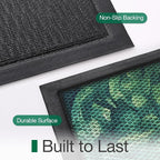 LUMI Outside Welcome Door Mat 17x30, Non-Slip Durable Rubber Easy Clean | - Image 9