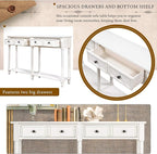 Merax Retro Console Table Sofa Table - Image 5
