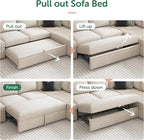 HONBAY Sleeper Sectional Couch - Image 6
