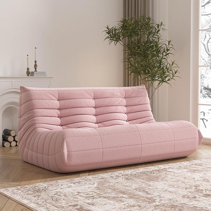 YVDNHP Big Bean Bag Chairs for Adults, 3 Seater Large Bean Bag Sofa, Fireside by Unknown