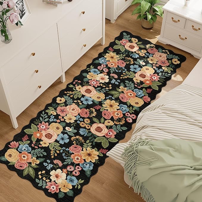 DUKINO 2x10 Runner Rug for Hallway, Washable Kitchen Rug Non Slip, Low Pile - Image 8