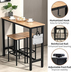 Finnhomy 47" Industrial Bar Table Set - Image 7
