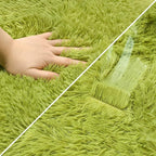 Green Runner Rug for Bedroom Green 2x5ft Fluffy Area Rug Bedside Runner Rug for - Image 6