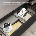 LARMACE Queen Size Bed Frame - Image 5