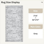 Soalmost Washable Kitchen Runner Rug 3x6 Hallway Entry Rugs Non-Slip, Foldable - Image 5