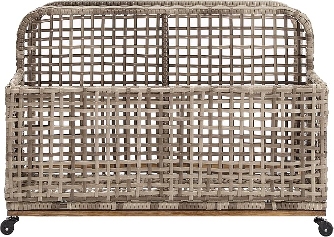 Crosley Furniture Ridley Wicker Outdoor Storage Pool Caddy - Image 2