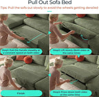 LINSY HOME Sectional Sleeper Sofa - Image 5