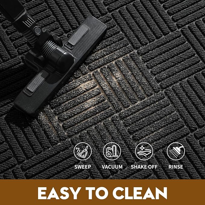 Front Door Mat, Heavy Duty Waterproof Doormat 35.5"x24", Stain Fade Resistant - Image 7