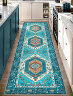 SERISSA 2'6"x10' Washable Non Slip Boho Runner Rug - Image 2