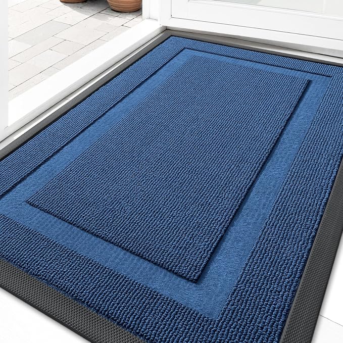 OLANLY Front Door Mat Outside 33x21, All-Season Heavy-Duty Rubber Doormat | by OLANLY
