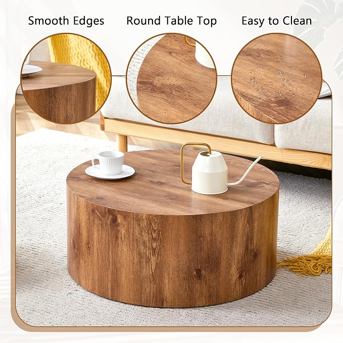 23.6'' Modern Round Coffee Table - Image 5