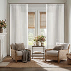 120 Inch Length Semi Sheer Thick Linen Pleat Curtains Ivory Beige White 50W | - Image 7