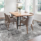 10x10 ft Square Living Room Rug – Washable Modern Abstract Area Rug - Image 5