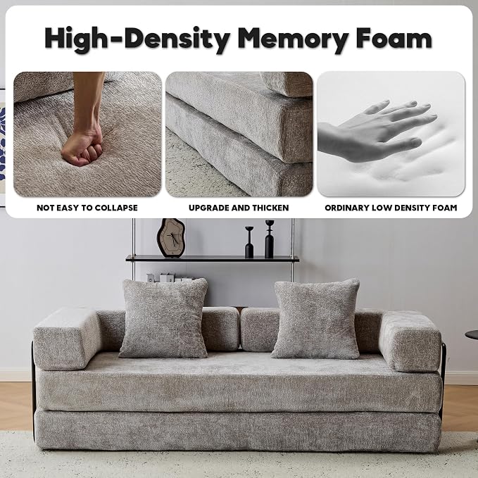 ZEIINPA Convertible Floor Sofa Bed - Image 4
