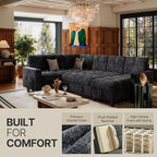 Marsail 110" Sectional Sleeper Sofa - Image 4