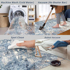 4x8 Washable Indoor Entryway Rug – Non-Slip Rubber Backed Floor Mat - Image 7