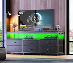 Huuger 63 Inch TV Stand for 55, 70 Inch TV, Long Dresser TV Stand for Bedroom by Huuger
