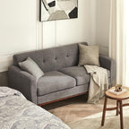 Kingfun 65.2" W Loveseat Sofa, Mid Century Modern Decor Love Seat Couches - Image 3