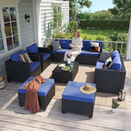 Aoxun 10 Piece Outdoor Patio Furniture Set 9 Seats, Outdoor Sectional - Image 3