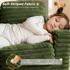 MAXYOYO Extra Wide Kids Bean Bag Chair, Comfy Faux Fur Bean Bag Sofa - Image 6