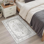 Madane Washable Area Rug 2x3 Small Entryway Rugs Non-Slip, Low Pile Floor Carpet by Madane