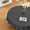 BALCONY & FALCON Round Tablecloth Washable Wrinkle Resistant and Water Proof by BALCONYFALCON