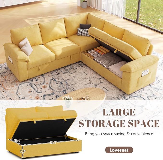 85 Inch Modular Sectional Sofa - Image 6