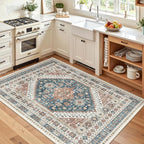 Madane Area Rug 3x5, Washable Vintage Entry Rugs - Image 2
