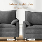 Vesgantti 40" Single Seat Sofa, Comfy Cloud Couch Deep Seat Upholstered Couch - Image 3