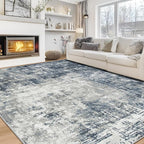 Aelenmu 10x14 Area Rugs for Living Room Dining Room Washable Blue Grey | Soft by Aelenmu