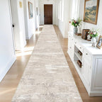 Washable Abstract 3x25 Runner Rug - Image 2