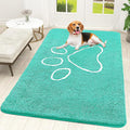 OLANLY Dog Door Mat for Muddy Paws 59x35, Paw Print Design Chenille Mud Mat | by OLANLY
