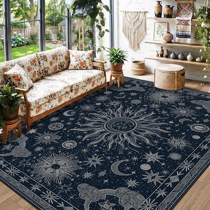 Vacuum-Friendly, 5x7 Washable Area Rug - Image 2