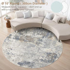 UERMEI 10ft Round Area Rug Living Room Rugs - Image 4