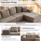 135" Cloud Sectional Couch - Image 4