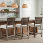 27" Woven Rope Counter Stools Set of 4 - Image 4