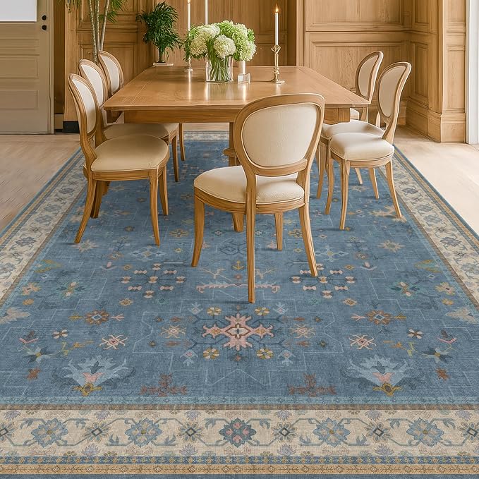 Blue Big Rugs for Living Room - Image 3